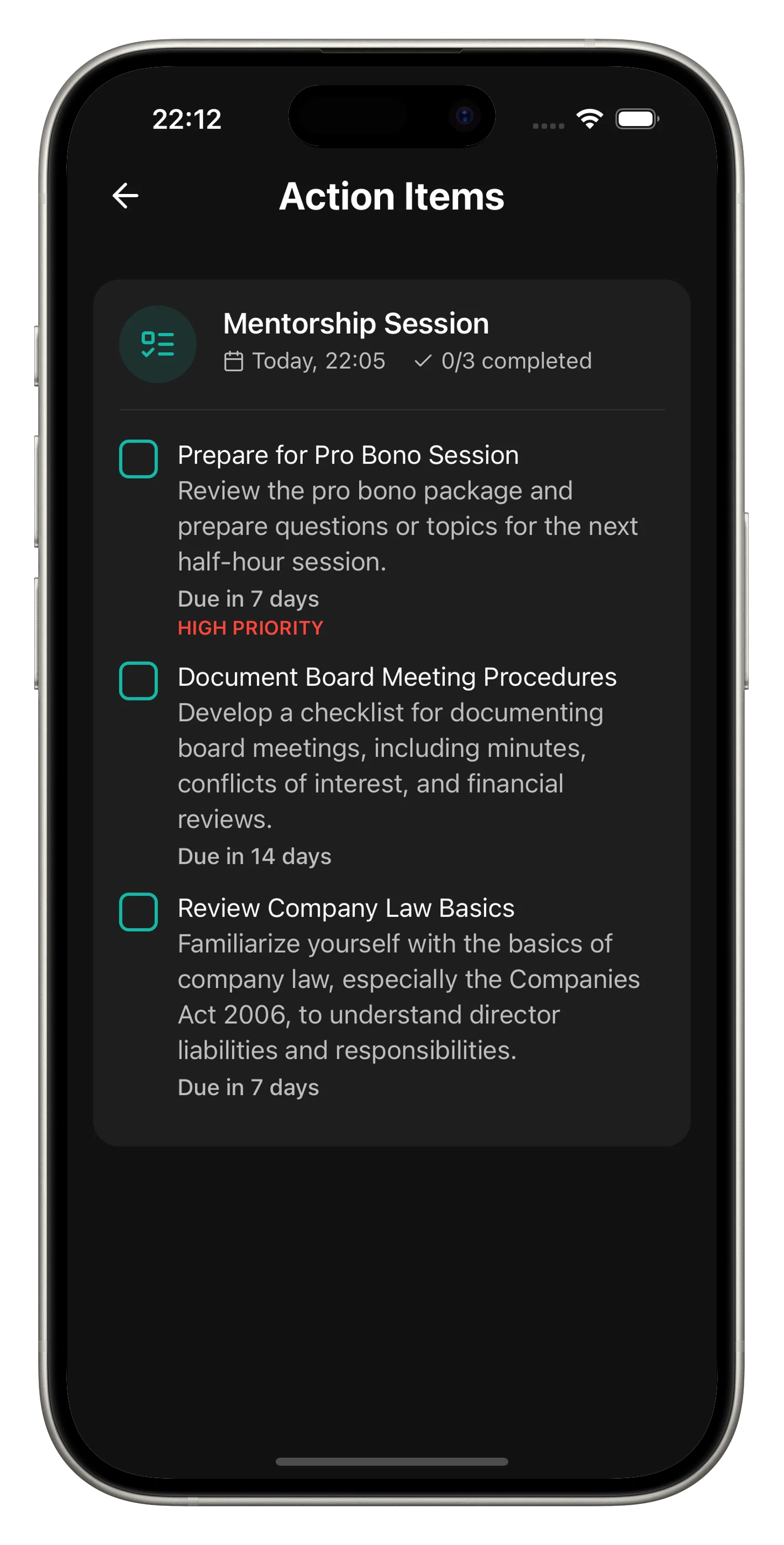 Task added with context from the conversation.
